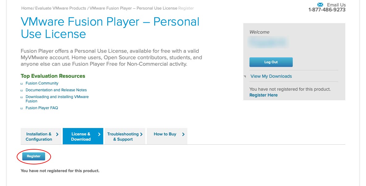 vmware fusion player personal use